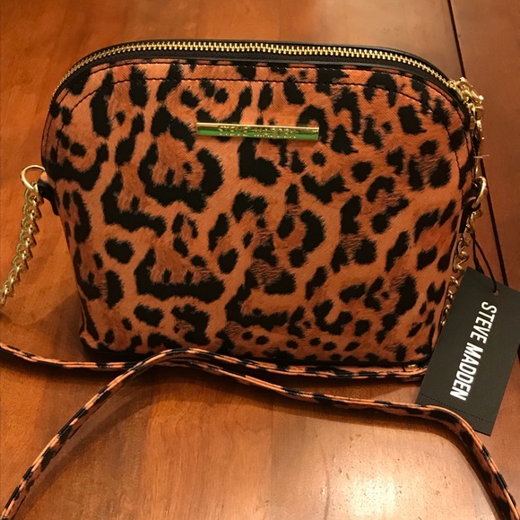 steve madden leopard tote